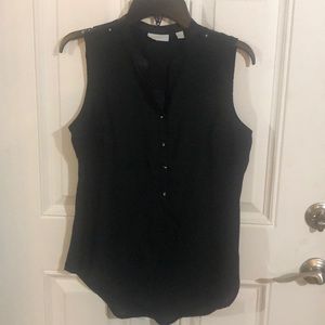 Black tank blouse